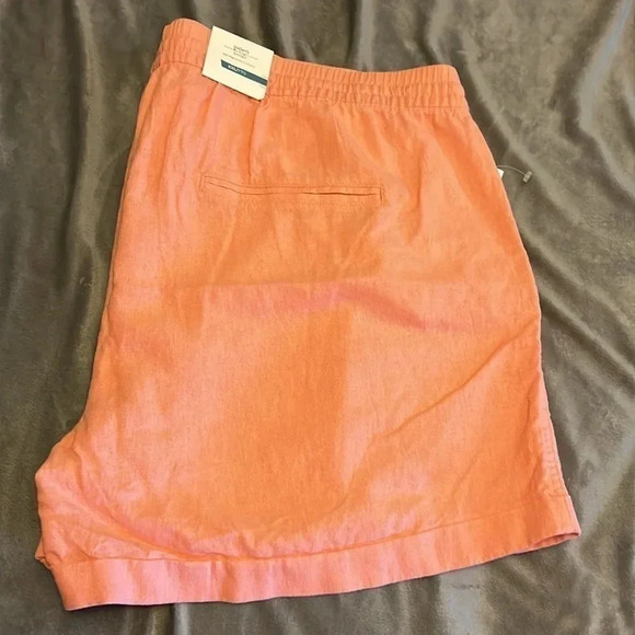 Coral nwt OLD NAVY linen Shorts XXL midrise drawstring/elastic waist - Picture 2 of 7